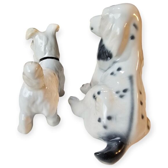 Vintage Romanian Porcelain Dog Collection Cocker Spaniel Dalmation Scottie - Picture 10 of 14